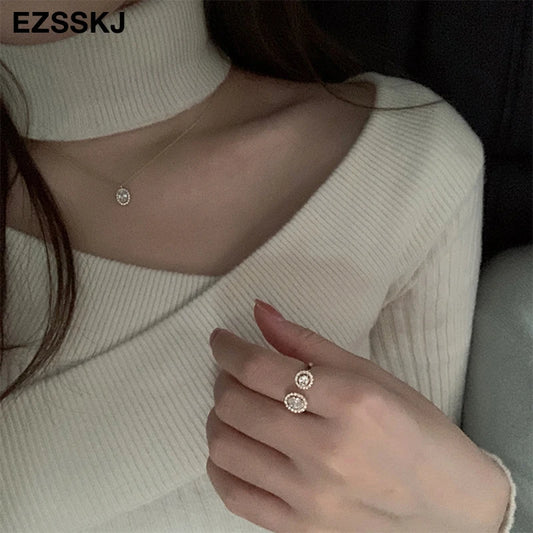 Slim Sexy Bib Sweater Pullovers Women Winter Autumn Female 2021 Sweater Long Sleeve Sweater Top Slash Sweater