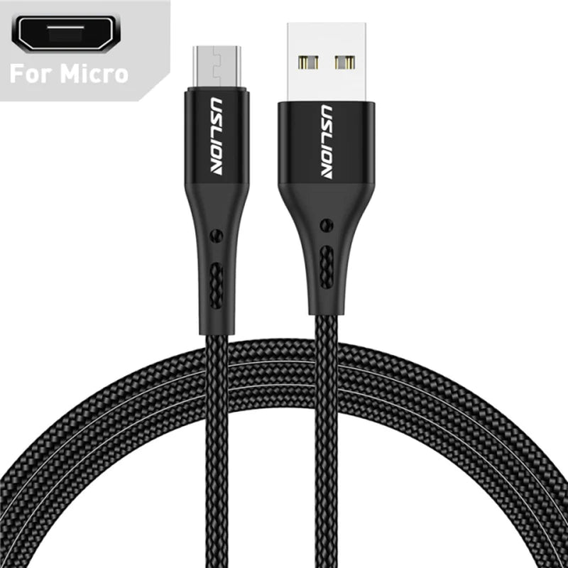 3A USB Type C Cable Wire for Samsung S10 S20 Xiaomi Mi 11 Mobile Phone Fast Charging USB C Cable Type-C Charger Micro USB Cables