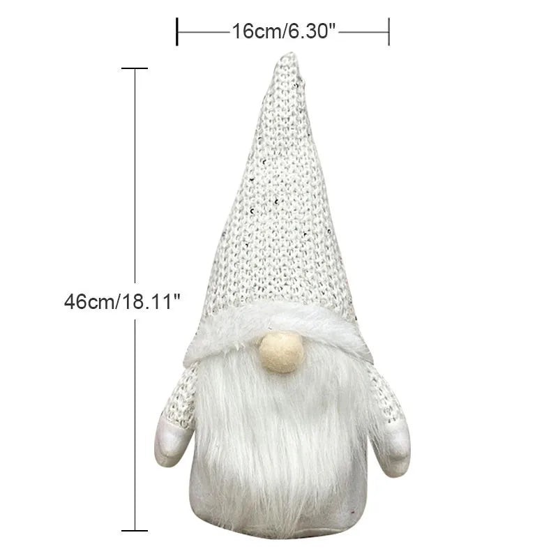 Handmade Swedish Christmas Santa Gnome Plush Doll Holiday Figurines Toy Xmas Home Ornaments Christmas Decoration