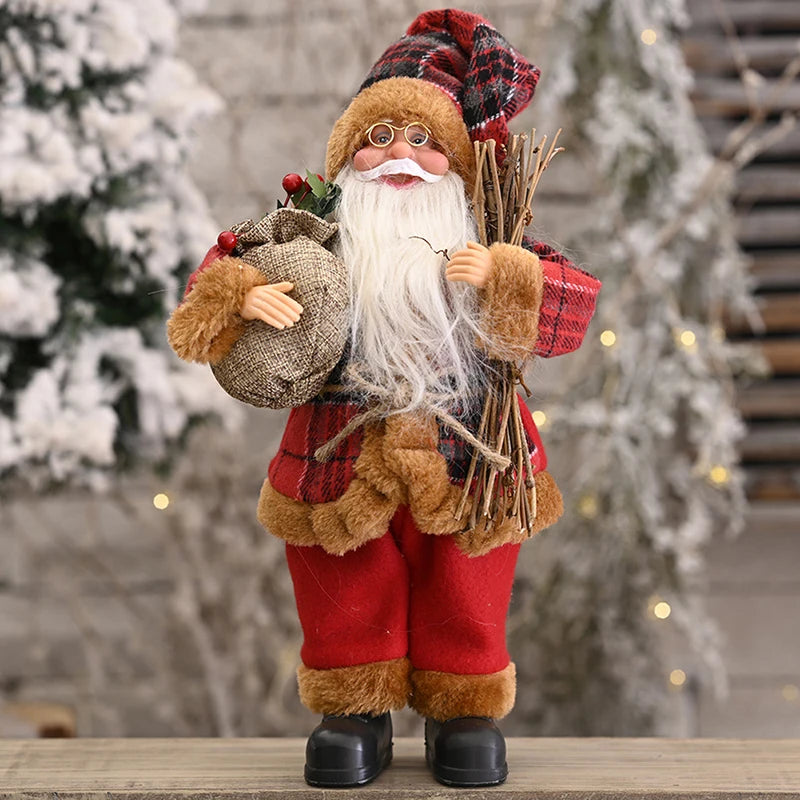 Handmade Swedish Christmas Santa Gnome Plush Doll Holiday Figurines Toy Xmas Home Ornaments Christmas Decoration