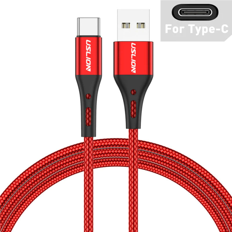 3A USB Type C Cable Wire for Samsung S10 S20 Xiaomi Mi 11 Mobile Phone Fast Charging USB C Cable Type-C Charger Micro USB Cables