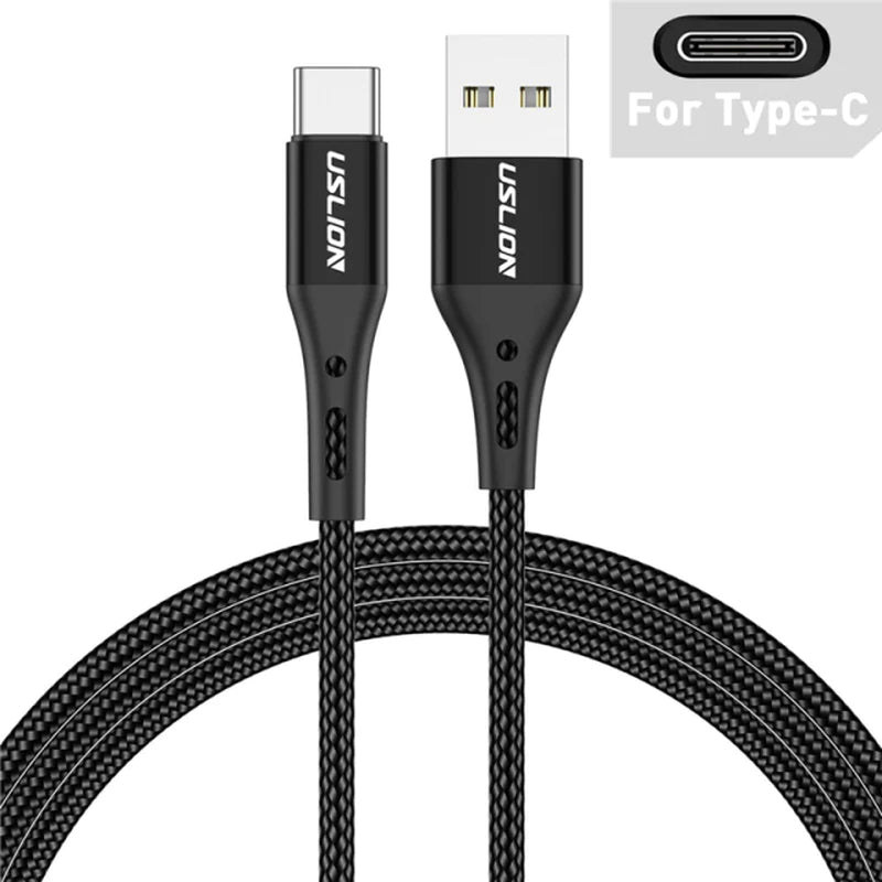 3A USB Type C Cable Wire for Samsung S10 S20 Xiaomi Mi 11 Mobile Phone Fast Charging USB C Cable Type-C Charger Micro USB Cables